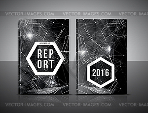 Annual report cover template - vector clipart