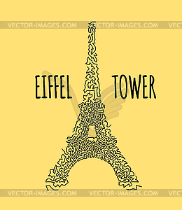 Eiffel Tower - vector clipart