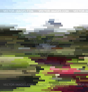 Glitch background - vector clipart