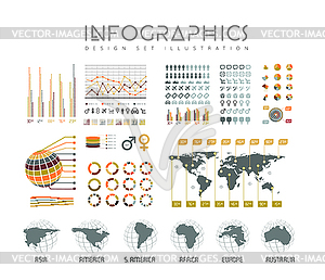 Infographics set - vector image