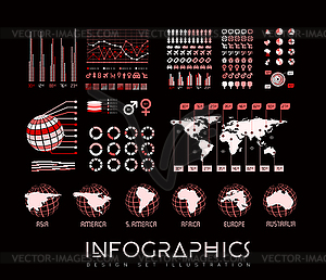 Infographics set - vector EPS clipart