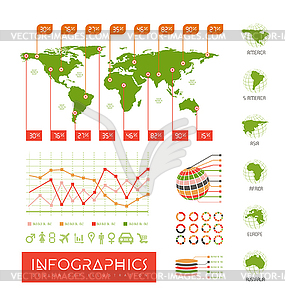 Infographics set - vector image