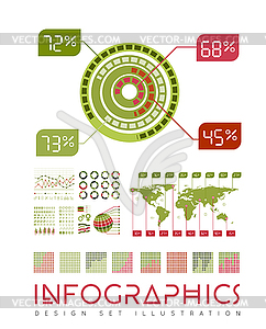 Infographics set - stock vector clipart