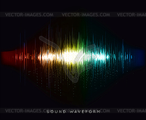Soundwave waveform - vector clip art