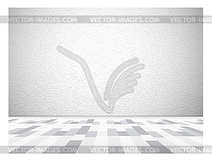 Empty gallery wall for images and advertisement - vector clip art