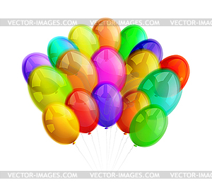Multicolor balloons - vector EPS clipart