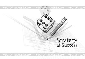 Стратегия успеха - векторное изображение клипарта