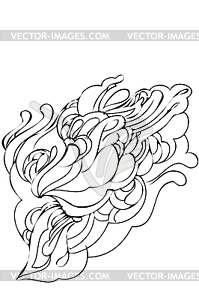 Abstract graphic design in black and white - vector image
