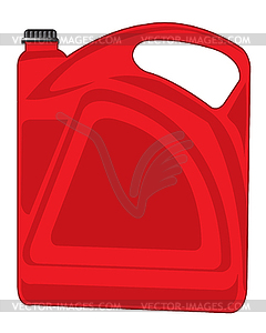 Red tank - vector clip art