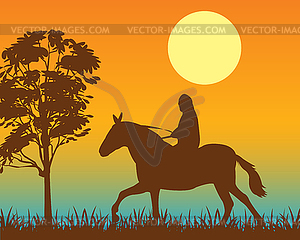 Horseman - vector image