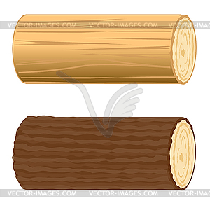 Two logs - vector clipart