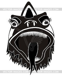 Head of dragon - vector clipart / vector image