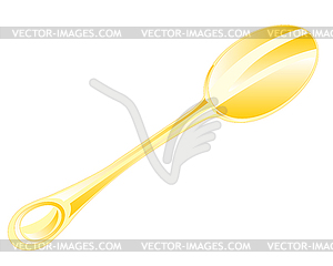 Spoon of gild - vector clip art