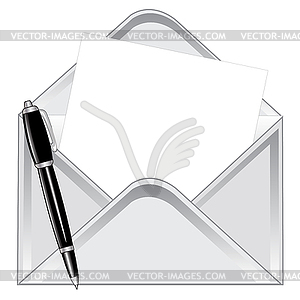 Envelope with letter - vector image