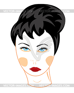 Feminine person - vector clip art