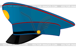 Фуражка милиция - клипарт в векторном формате