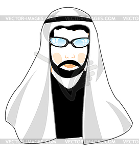 Man arab in national cloth - royalty-free vector clipart