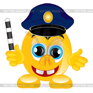 Smile police - vector image