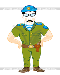 Military officer comando - vector image