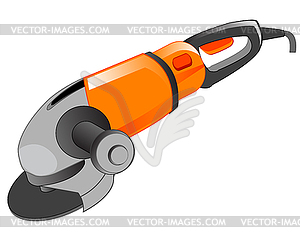 Polishing electric tool - vector clipart / vector image