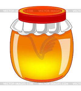 Capacity with honey - vector clipart