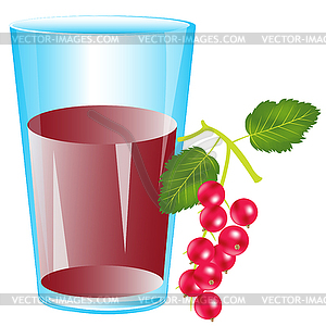 Juice of berry wood sorrel - vector clip art