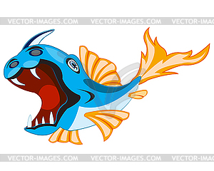 Fish crock - vector clipart / vector image