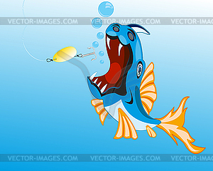 Fish sails for spoon bait - vector image