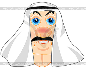 Портрет мусульманином - изображение в векторе / векторный клипарт