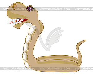 Cartoon snake - vector image