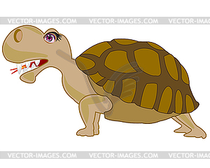 Amphibian terrapin - vector EPS clipart