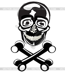 Skull of person - vector image