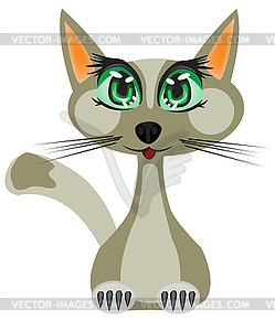 Drawing of cat - vector image