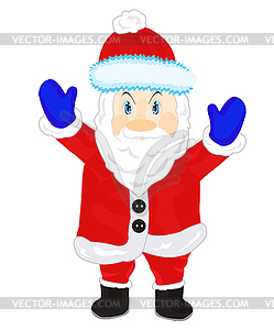 Festive santa - vector clipart / vector image