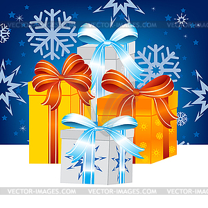 Much gifts to holiday - vector image