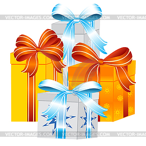 Gift to holiday - vector clipart