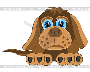 Drawing of dog - vector clip art