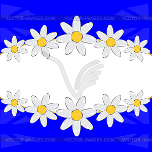 Decorative frame of flower - vector clipart