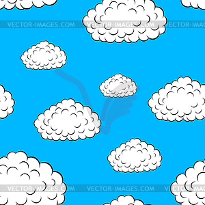 Облака бесшовные обои, - клипарт в векторном формате