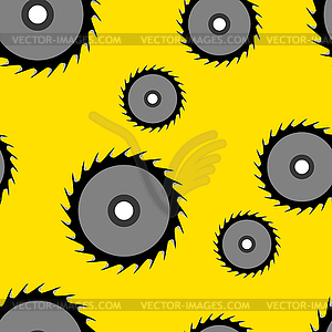 Circular saw blade seamless wallpaper - vector clipart