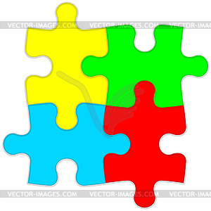 Background jigsaw puzzle - vector EPS clipart