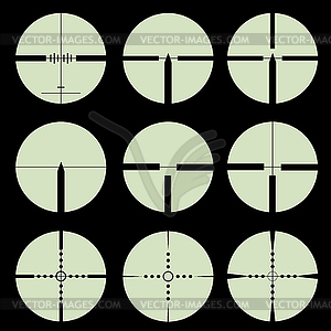 Cross hair and target set.    - vector clip art