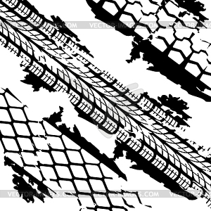 Abstract background tire prints, - vector clip art