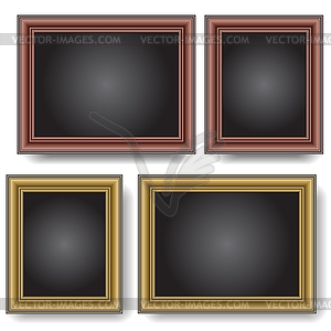 Frames on wall.  - vector clip art