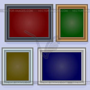 Frames on wall.  - vector image