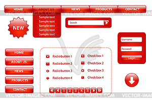 Website design elements - vector clipart
