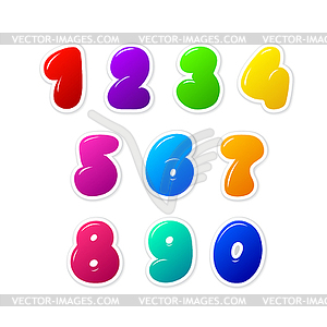 Numbers - vector clipart / vector image