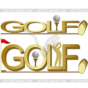 Golf- - vector image