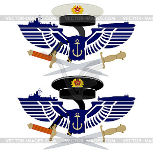Icons of Russian Navy - vector clipart
