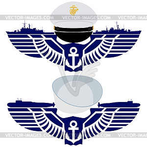 Icons of US Navy - vector image